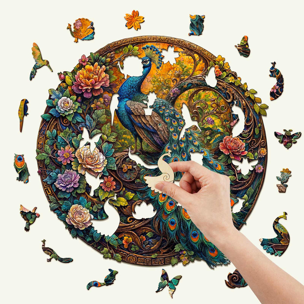 Peacock-2 Wooden Jigsaw Puzzle