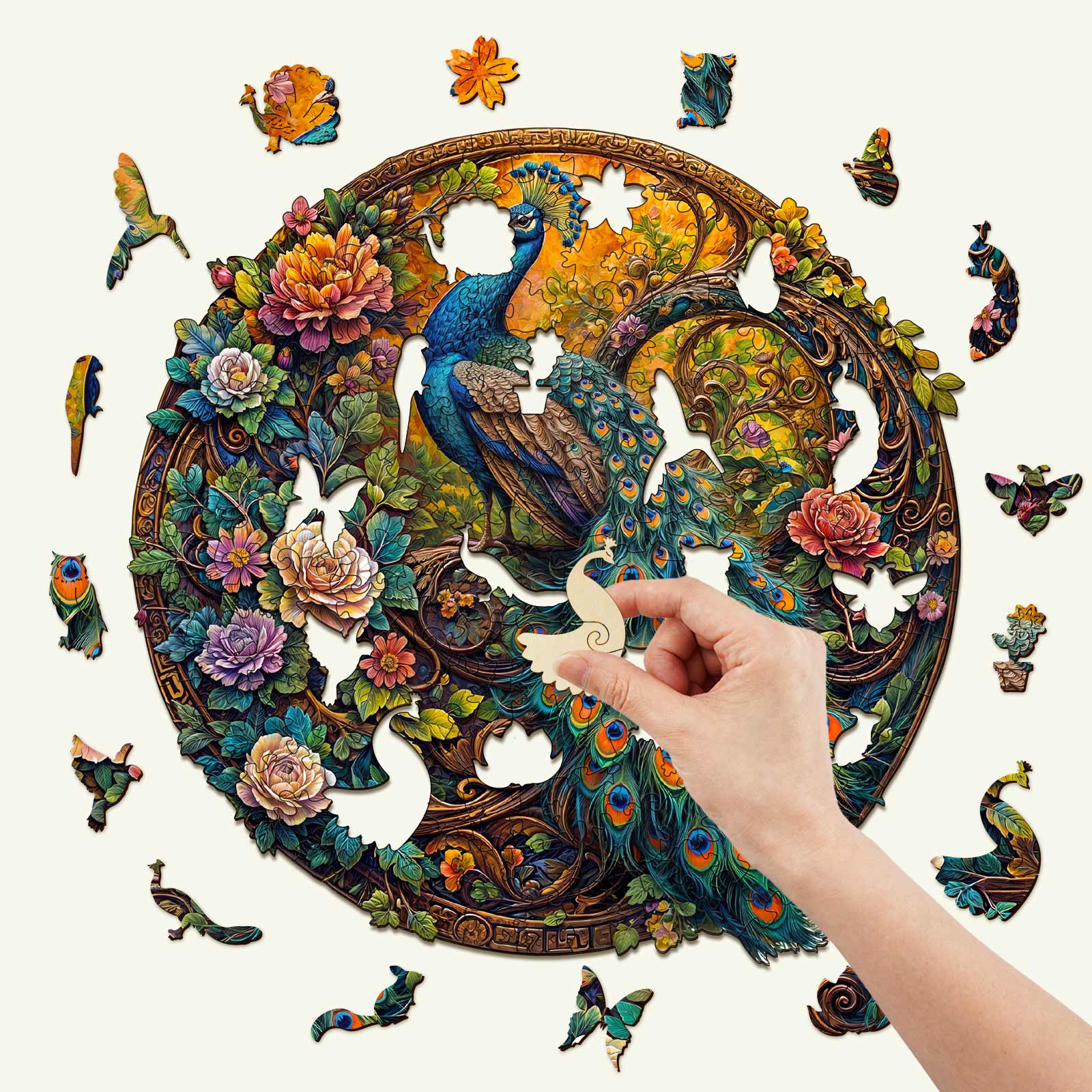 Peacock-2 Wooden Jigsaw Puzzle