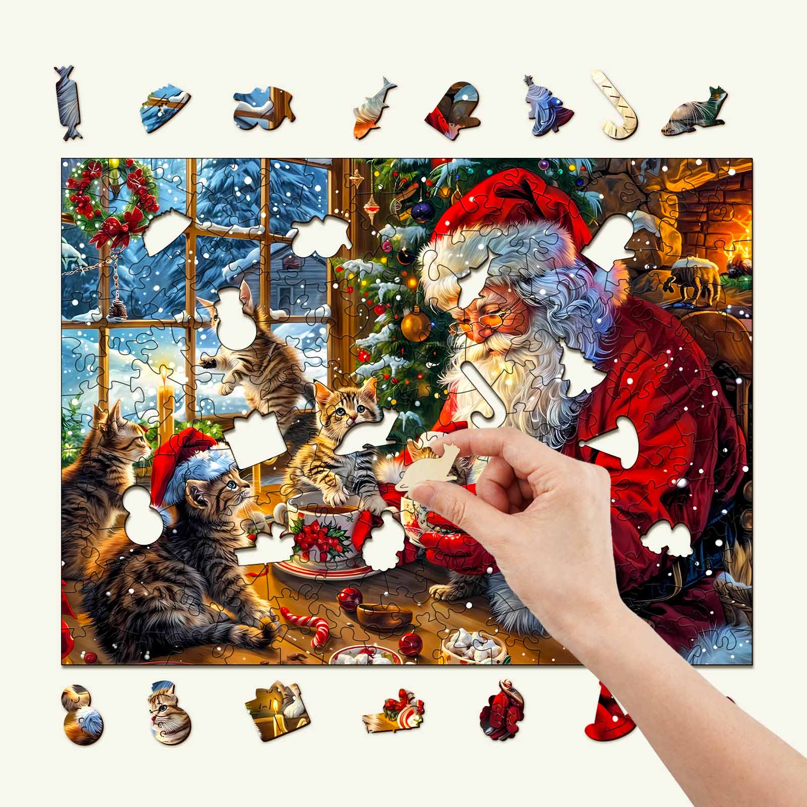 Warm Christmas-2 Wooden Jigsaw Puzzle