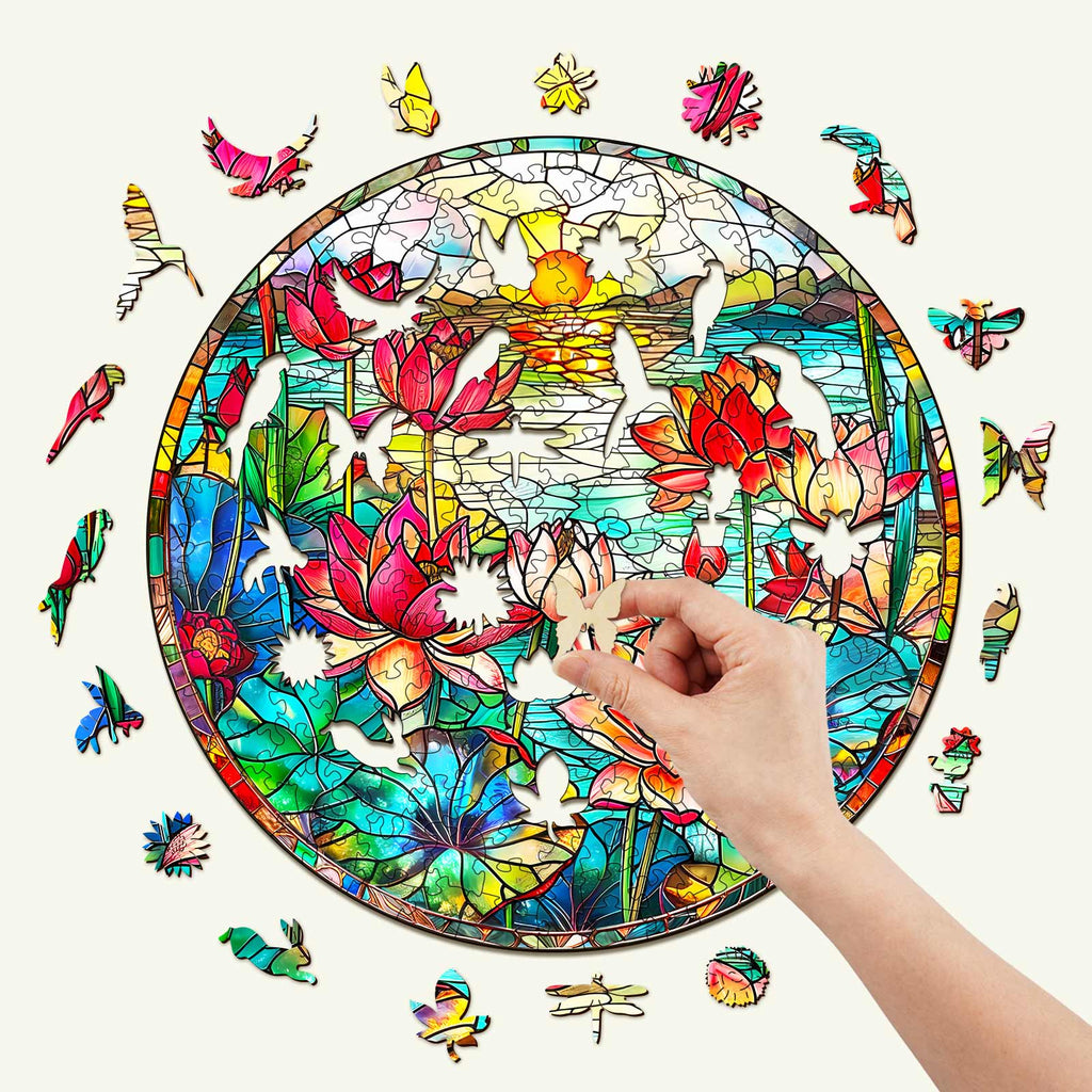 Lotus Wooden Jigsaw Puzzle