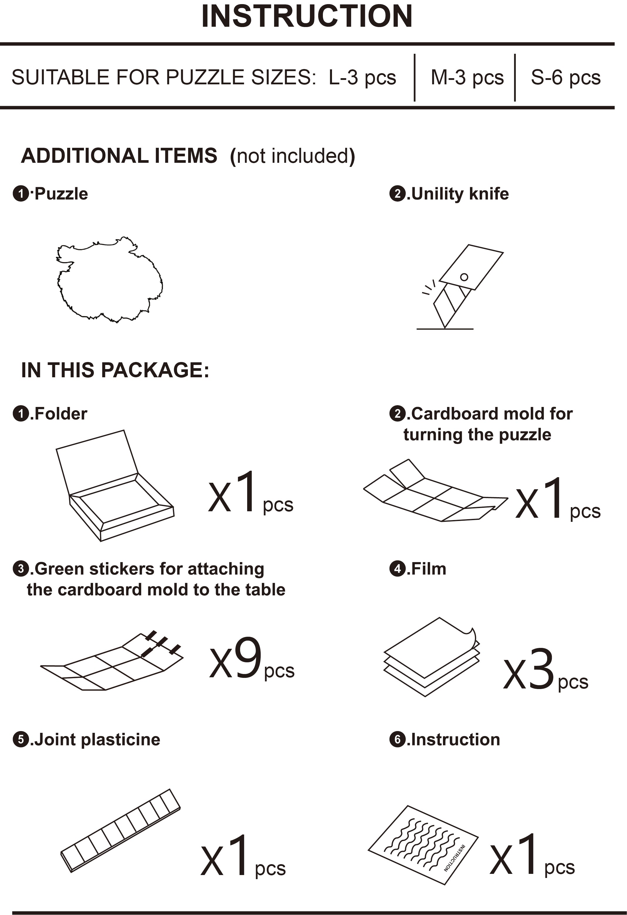 Kit For Placing Puzzles
