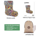 Christmas Socks Wooden Jigsaw Puzzle