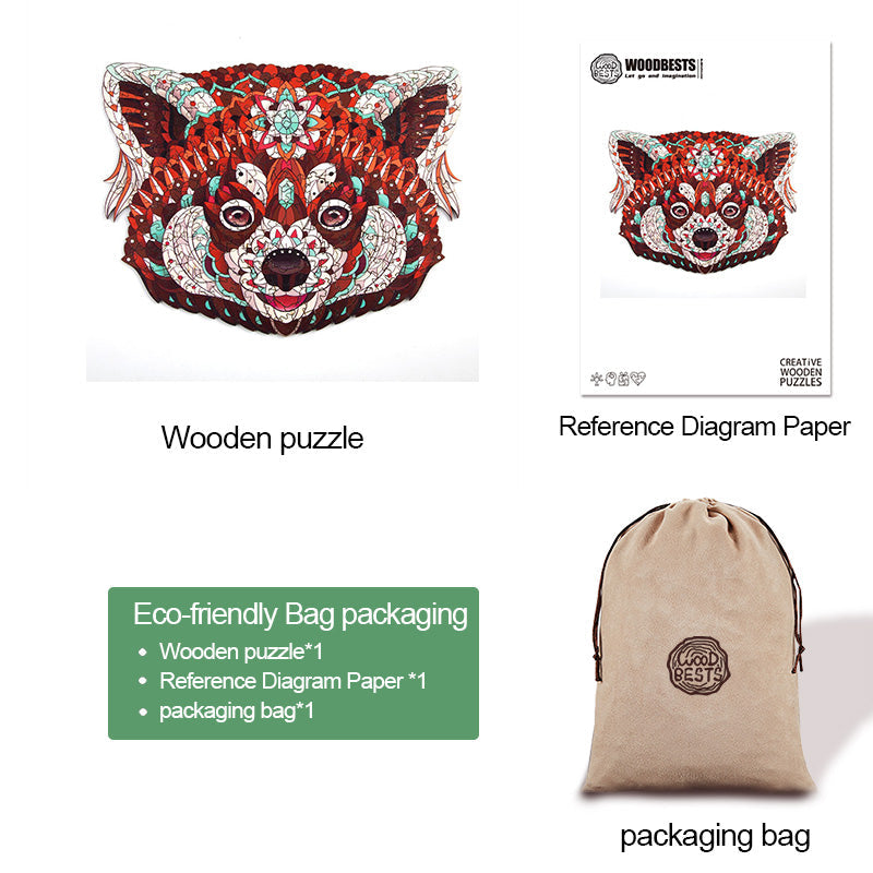Clever Raccoon Wooden Jigsaw Puzzle