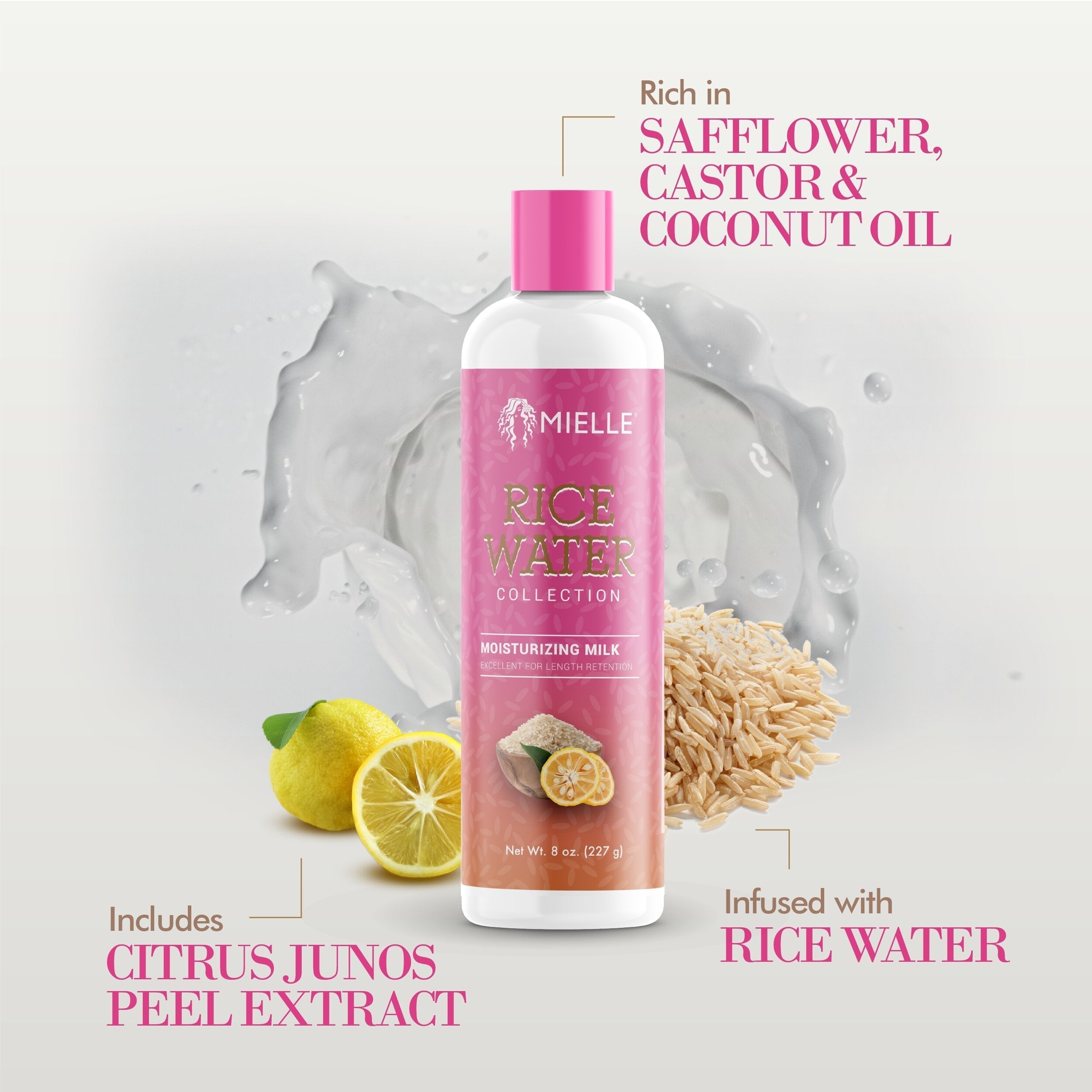 MIELLE Rice Water Hair Moisturizing Milk