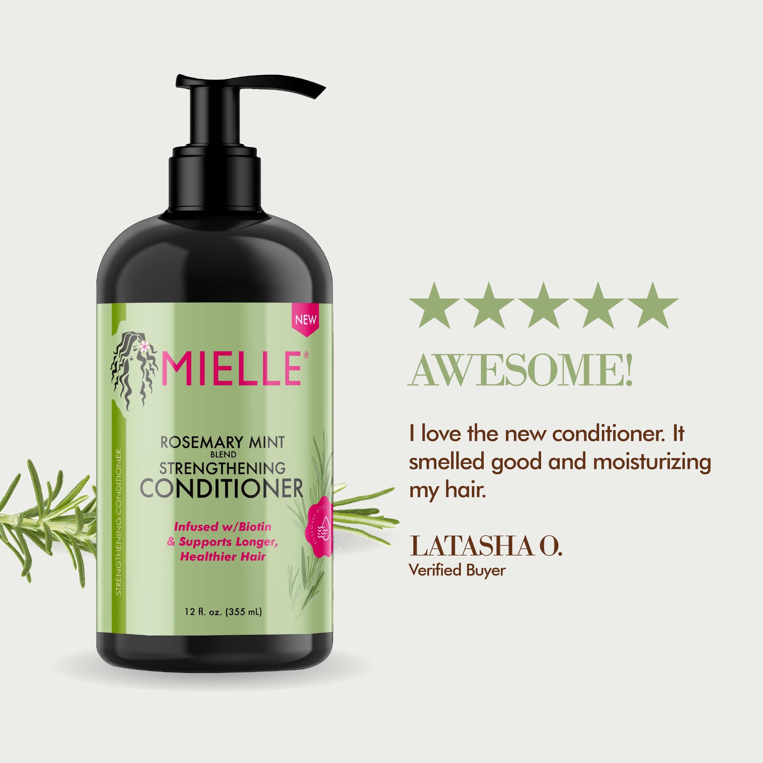 MIELLE Rosemary Mint Strengthening Conditioner
