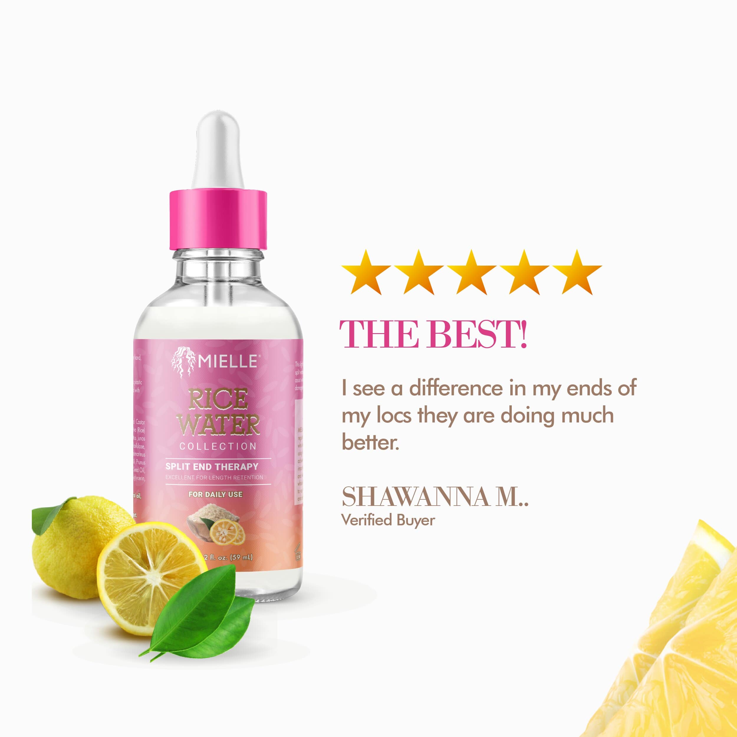 MIELLE Rice Water Hair Split End Therapy