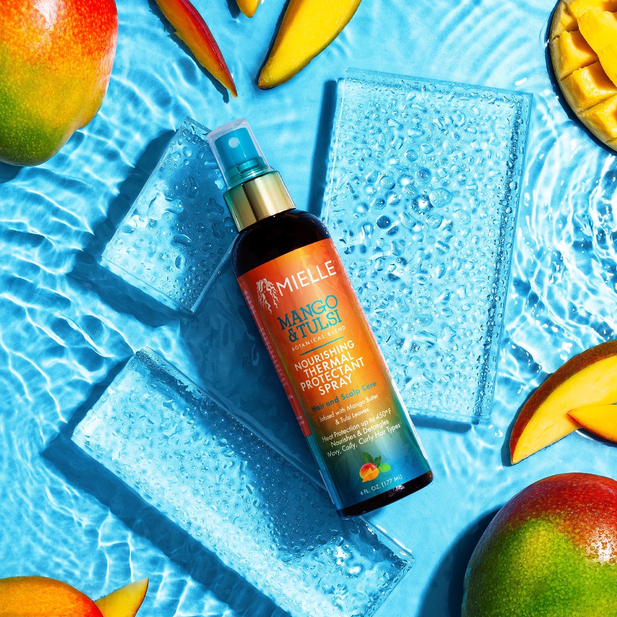 MIELLE Mango & Tulsi Nourishing Thermal Protectant Spray