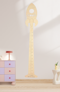 Personalized Wooden Rocket Growth Chart Nursery Decor