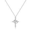 Handmade Cross & Crown Necklace (Comes in Christian Gift Pouch)