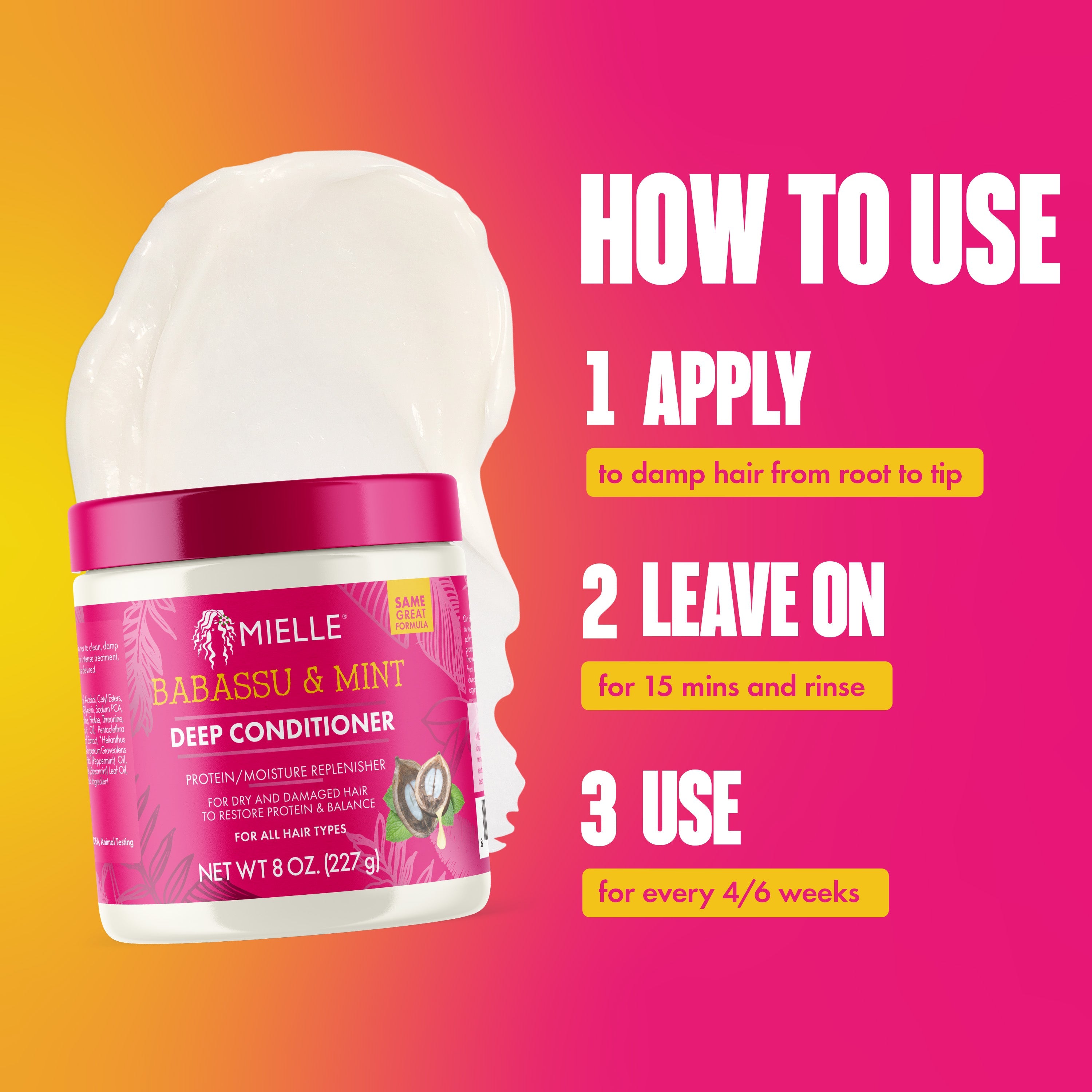 MIELLE Babassu & Mint Deep Conditioner