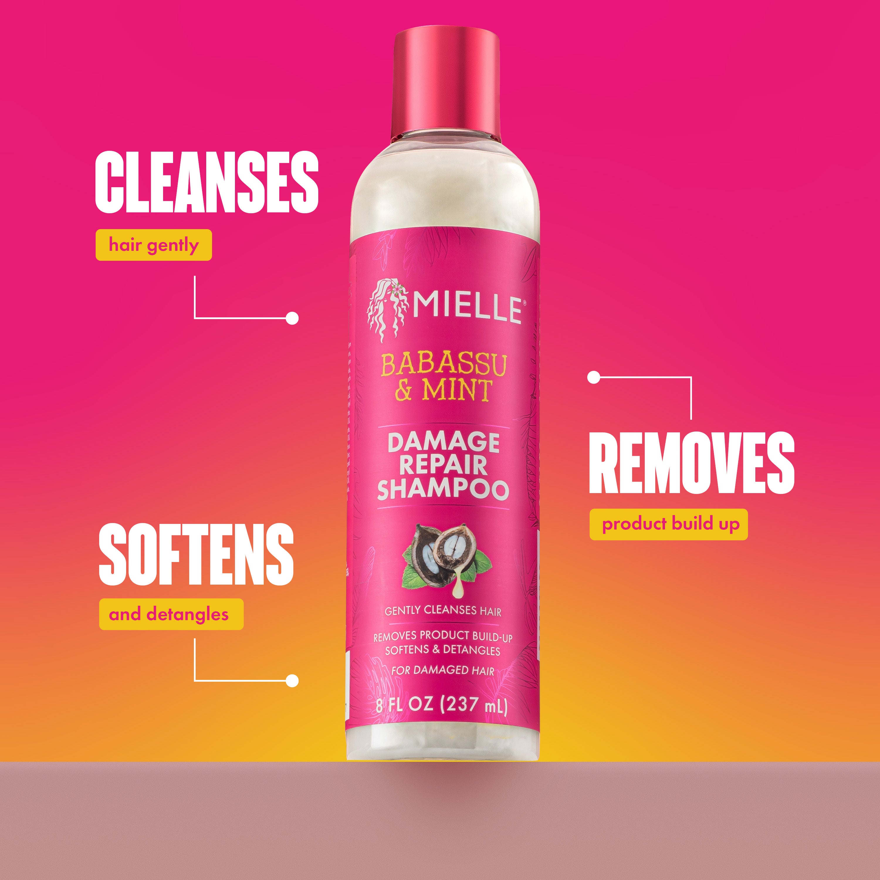 MIELLE Babassu & Mint Damage Repair Shampoo
