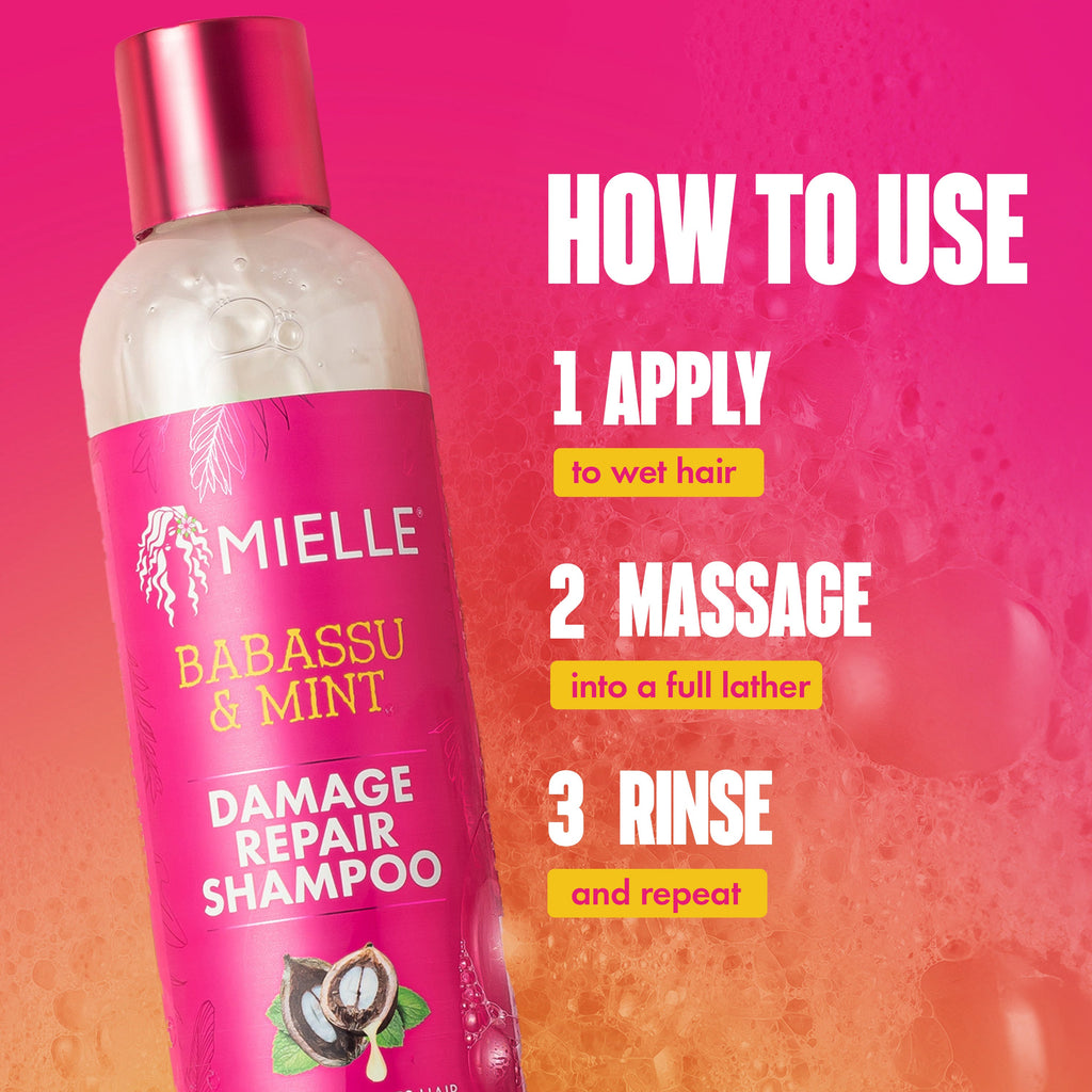 MIELLE Babassu & Mint Damage Repair Shampoo