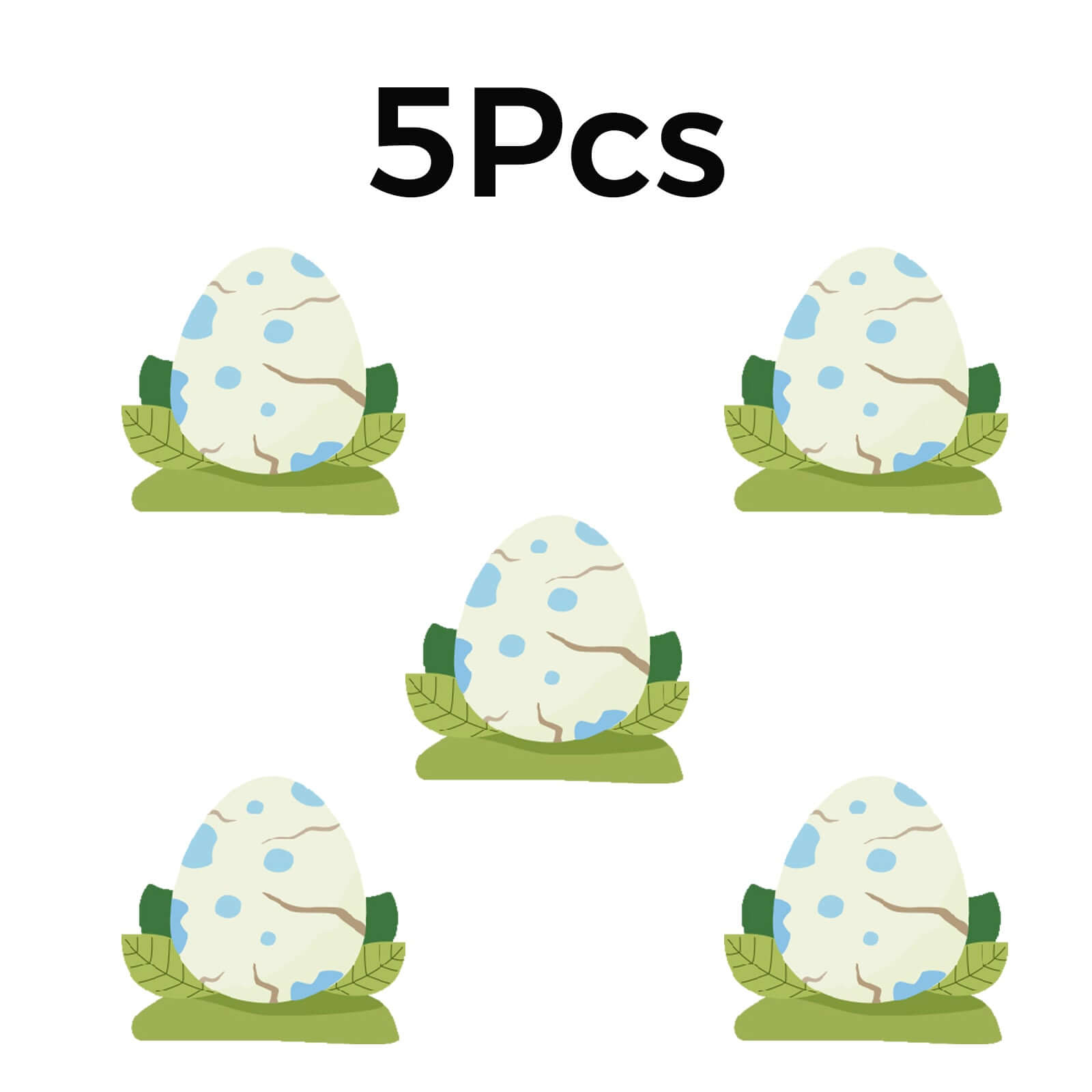 Dinosaur Egg Stickers-5pcs