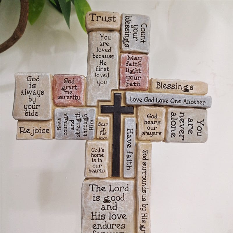 "Faith" Handmade Cross Statue by Godisabove™