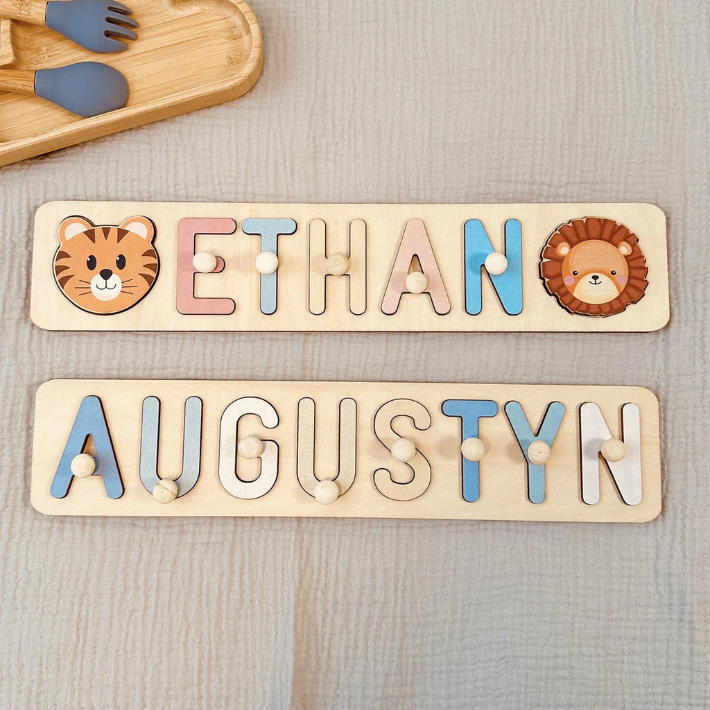 Personalized Wooden Baby Name Puzzle Gift