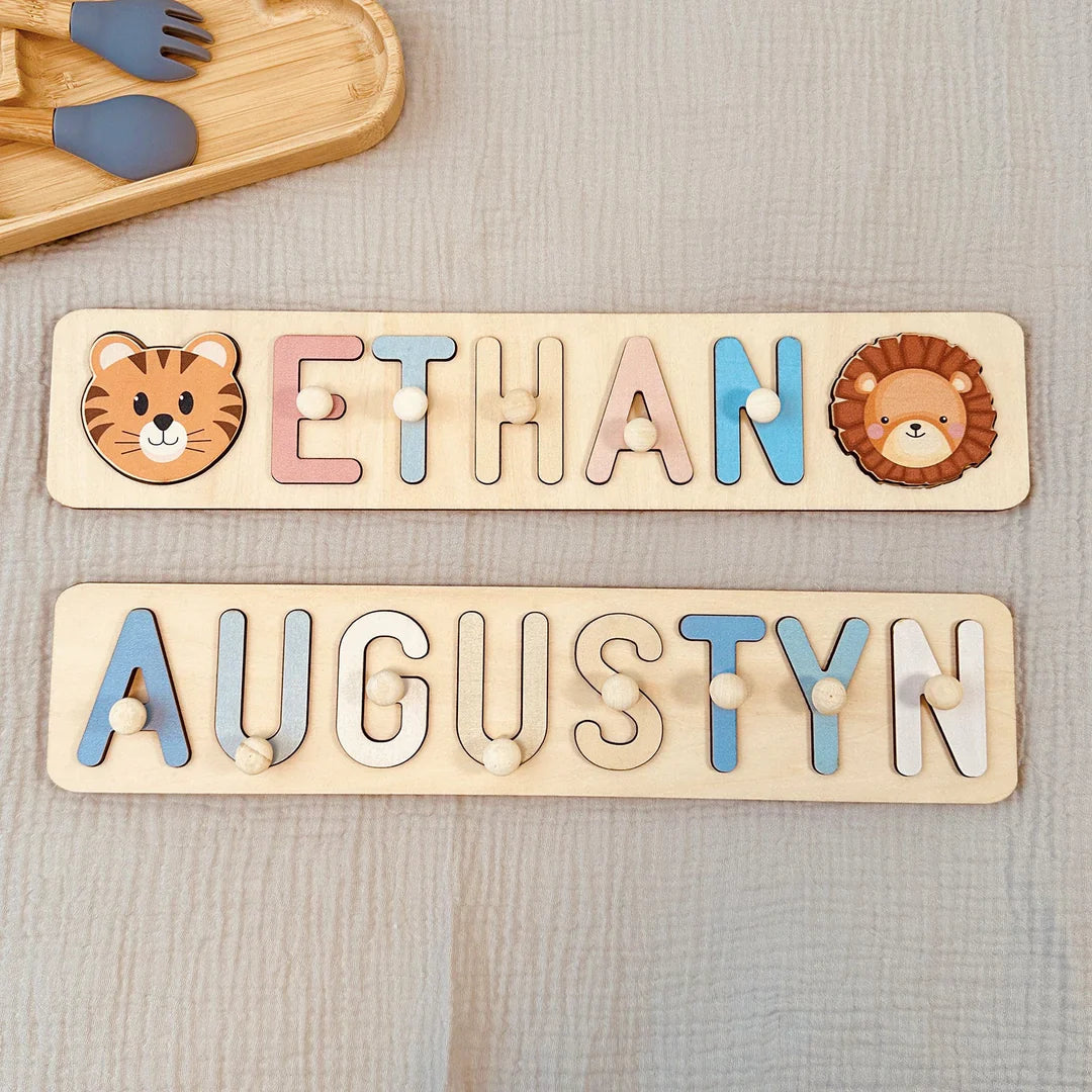 Personalized Wooden Baby Name Puzzle Gift