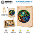 Yin Yang & Tree of Life - 3 Wooden Jigsaw Puzzle