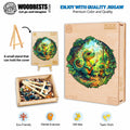 Rock Dinosaur-1 Wooden Jigsaw Puzzle