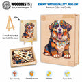Bernese Mountain Dog Wooden Jigsaw Puzzle