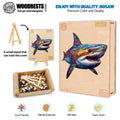 Colorful Shark Wooden Jigsaw Puzzle