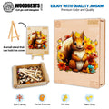 Smiling Squirrel Wooden Jigsaw Puzzle