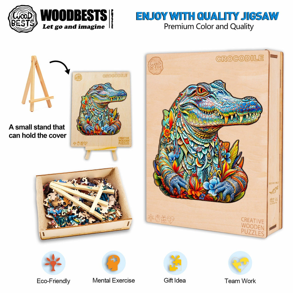 Crocodile Wooden Jigsaw Puzzle