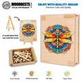 Mandala Dragonfly 1 Wooden Jigsaw Puzzle