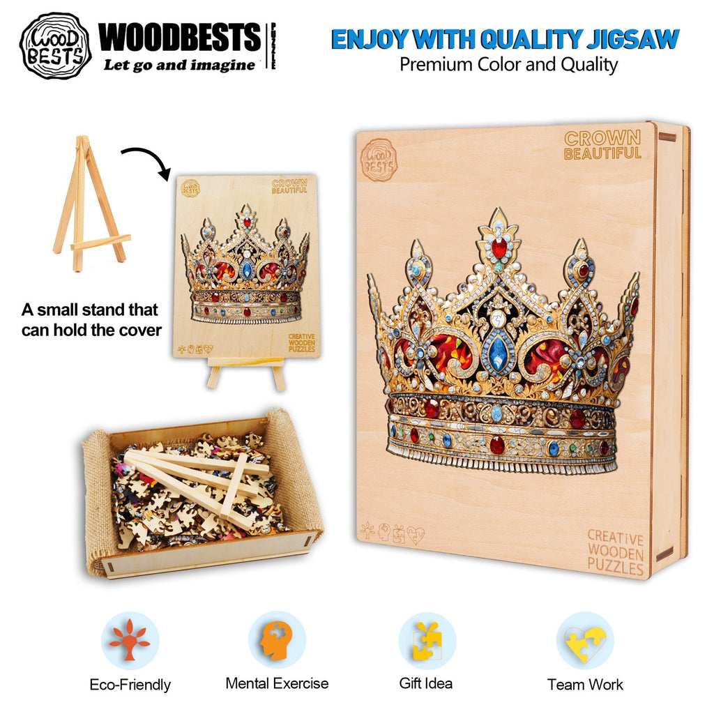 Beautiful Crown Wooden Jigsaw Puzzle