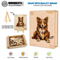 Smart Border Collie Wooden Jigsaw Puzzle