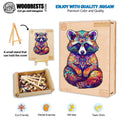 Resourceful Raccoon Wooden Jigsaw Puzzle