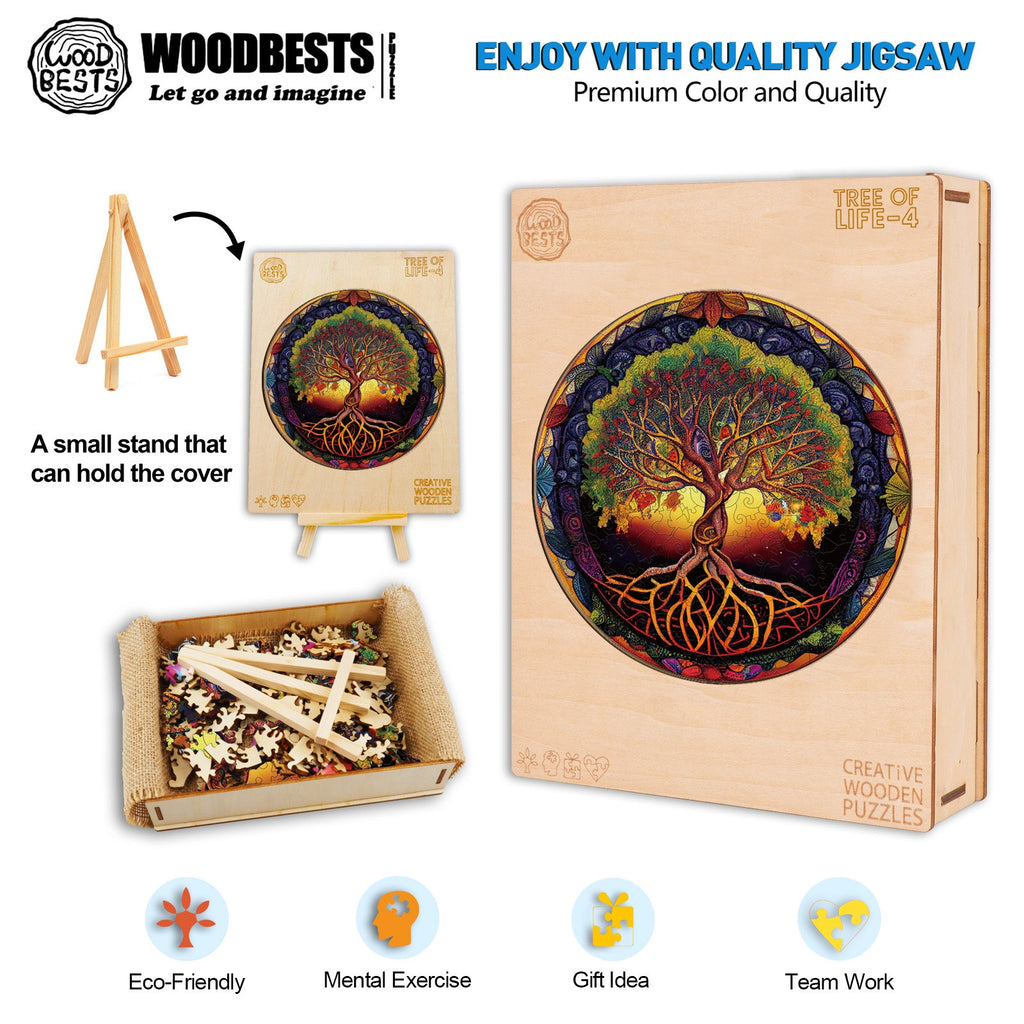 Tree of Life-4 Wooden Jigsaw Puzzle