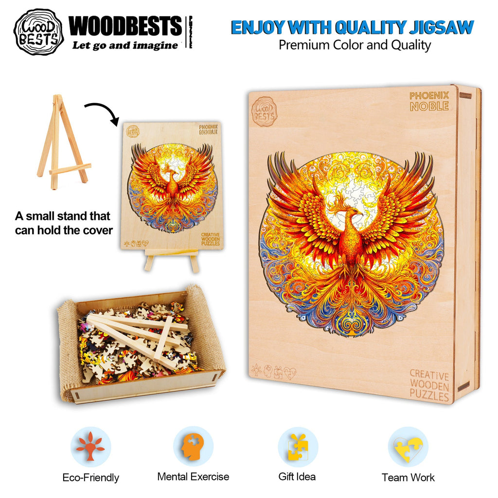 Noble Phoenix Wooden Jigsaw Puzzle