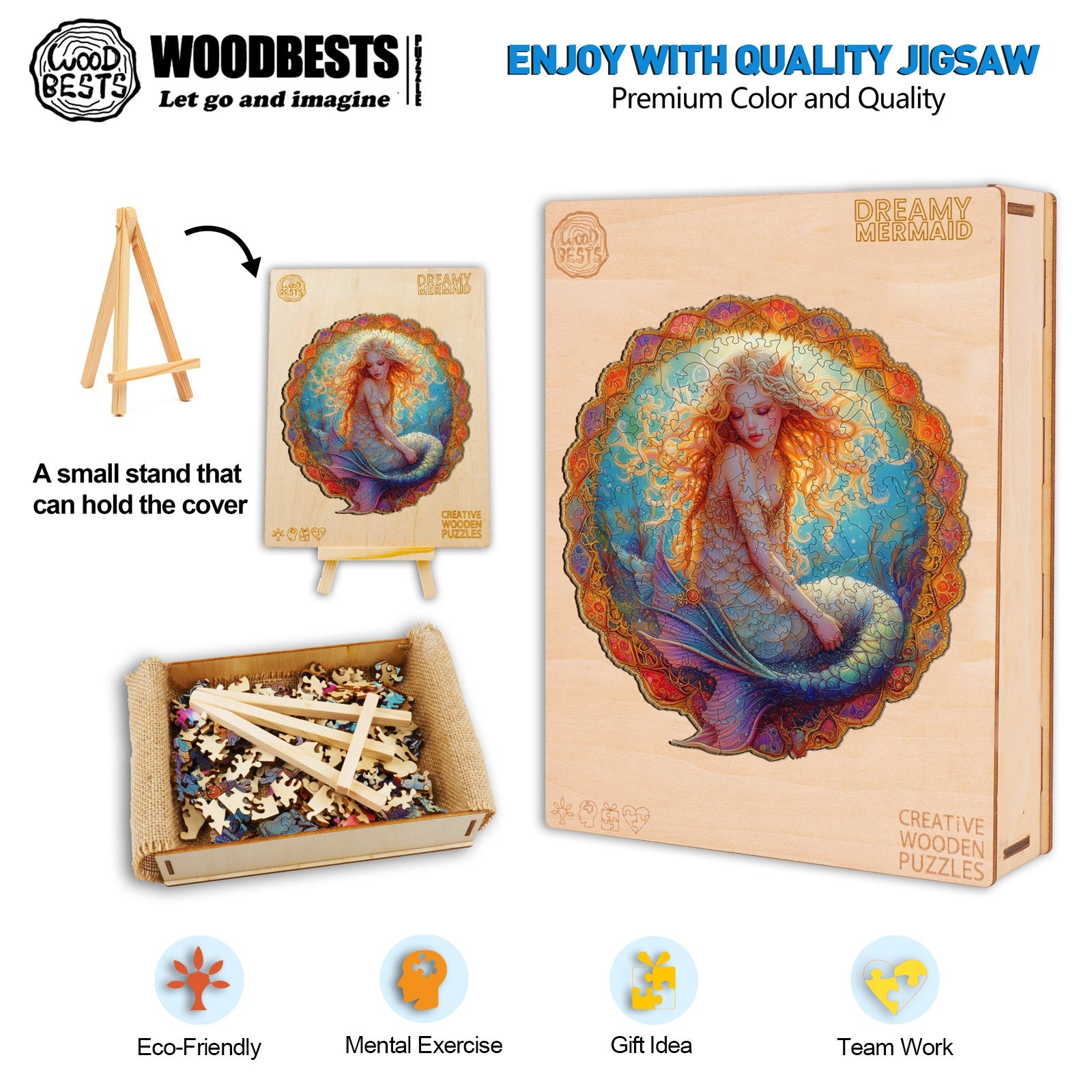 Flash Sale⚡ Dreamy Mermaid Wooden Jigsaw Puzzle