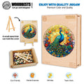 Mandala Peacock Wooden Jigsaw Puzzle