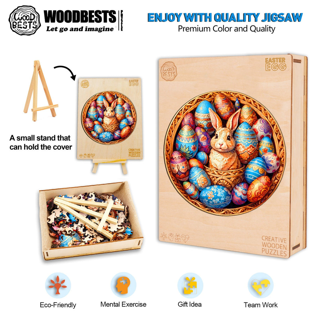 Easter Egg Wooden Jigsaw Puzzle