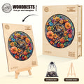 Machinery and flowers Wooden Jigsaw Puzzle