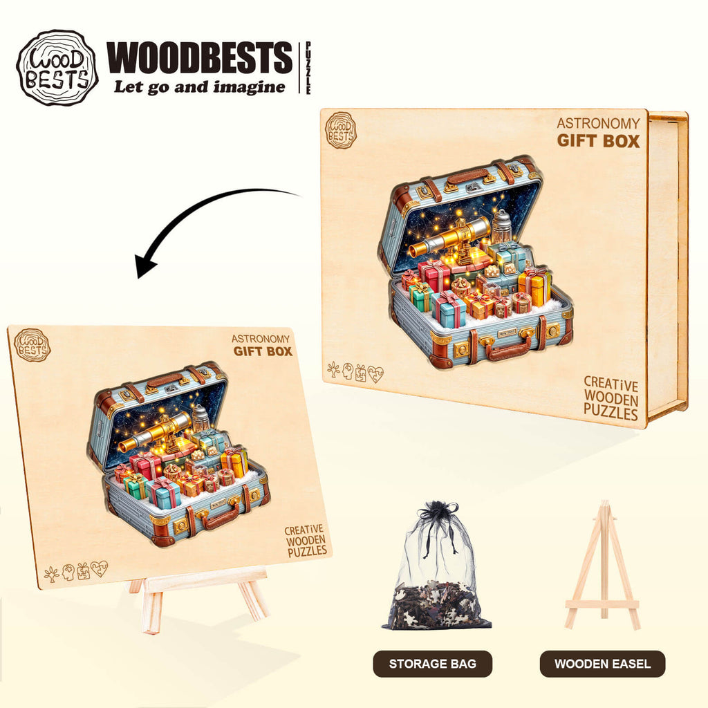 Astronomy Gift Box Wooden Jigsaw Puzzle