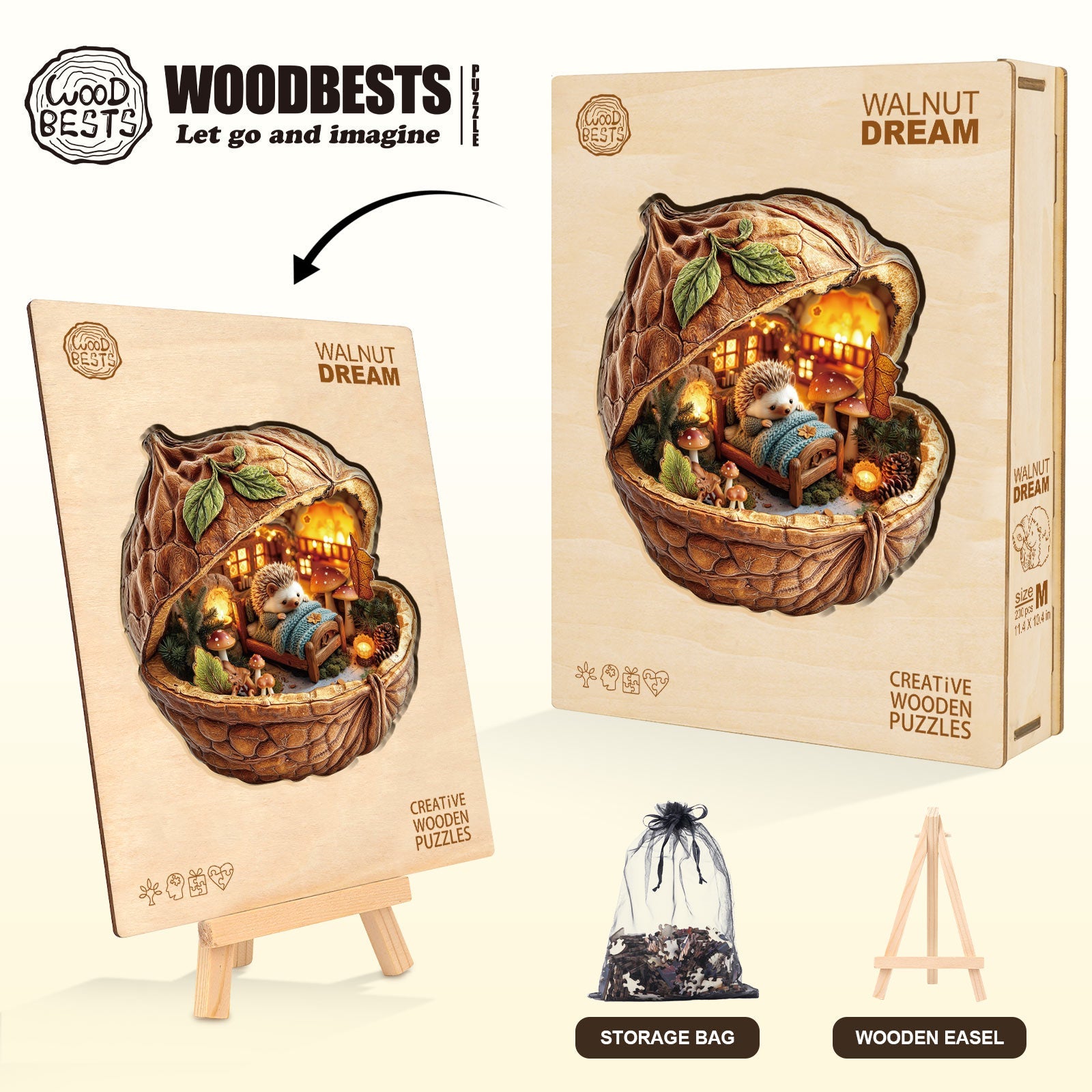 Walnut Dream Wooden Jigsaw Puzzle