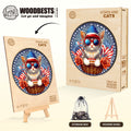 Stars and cats Wooden Jigsaw Puzzle
