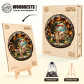 Animal party-2 Wooden Jigsaw Puzzle