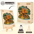 Raccoon House Wooden Jigsaw Puzzle