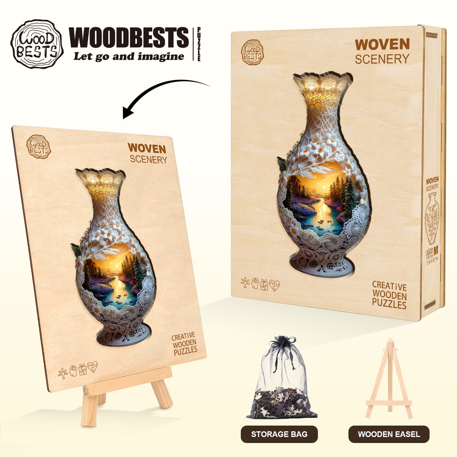Woven Scenery Wooden Jigsaw Puzzle