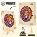Vivid lion Wooden Jigsaw Puzzle