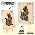 Feline Mosaic Wooden Jigsaw Puzzle
