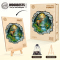 Deer and forest Wooden Jigsaw Puzzle