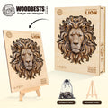 Woodcarved lion Wooden Jigsaw Puzzle