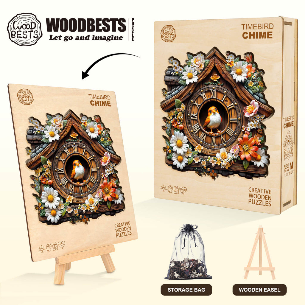 Timebird Chime Wooden Jigsaw Puzzle