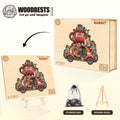 Teacup float rabbit Wooden Jigsaw Puzzle
