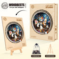 Cat Art Studio Wooden Jigsaw Puzzle