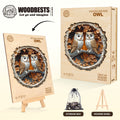 Woodcarving Owl Wooden Jigsaw Puzzle